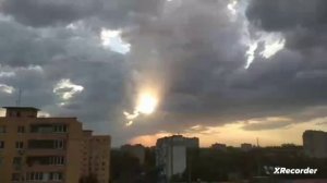 Красивый тучи на закате☁️