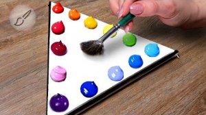 Блестящий треугольник 😱 Невозможно оторваться! 🎨✨ Мультики для детей