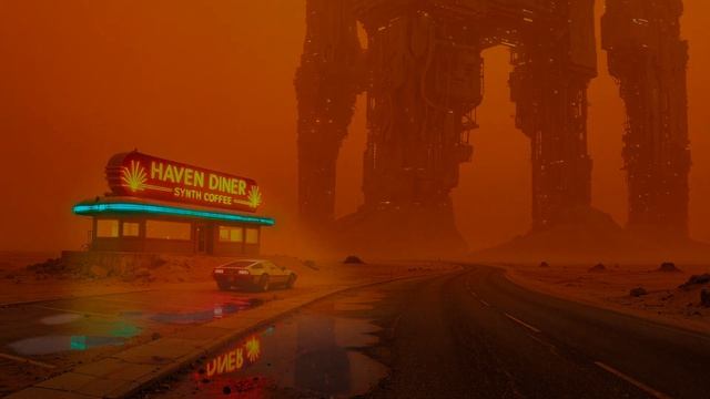 Haven Diner ◬ Somewhere in the Badlands ｜ Dark Sci-Fi Drones, Exotic Vocals & Driving Rain ｜