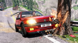 Автомобили против огромных выбоин #7 – BeamNG Drive