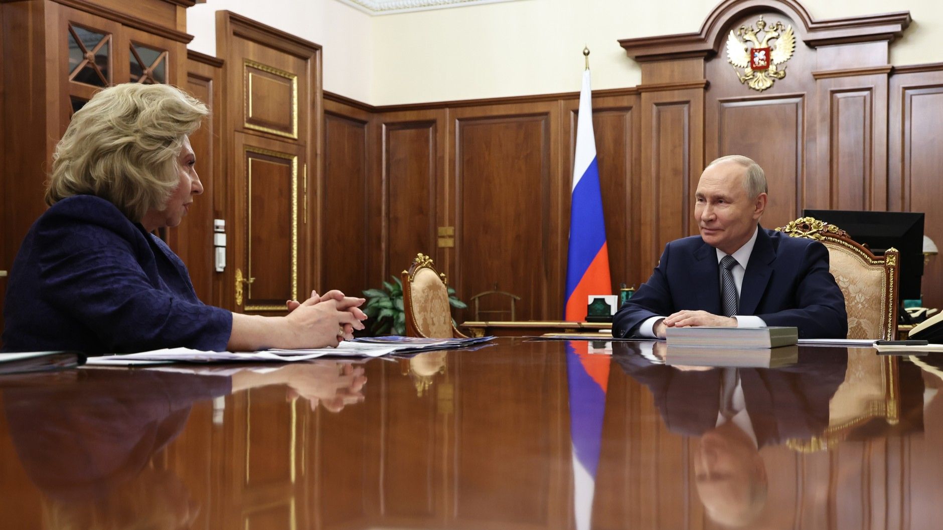 Владимир Путин встреча с Уполномоченным по правам человека Татьяной Москальковой, Кремль 12 мая 2026