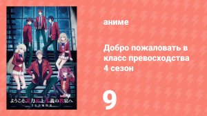 Добро пожаловать в класс превосходства 4 сезон 9 серия (аниме-сериал, 2026)