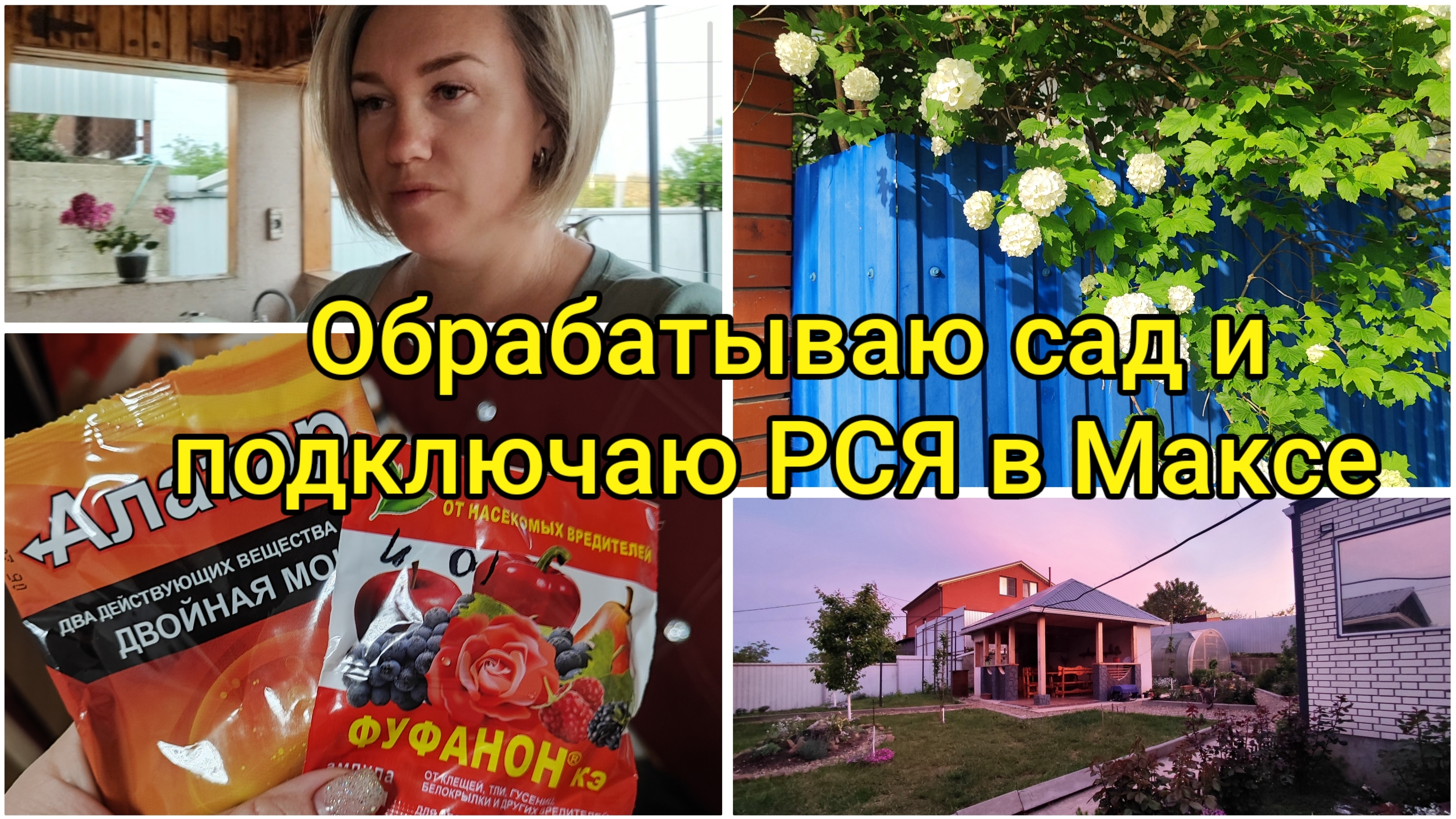 Влоги с Кубани☀ Обработка сада и подключение монетизации в Максе 🌸
