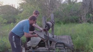 Эко деревня идём за водой в немецкий колодец.Стейк 75.3 градуса.