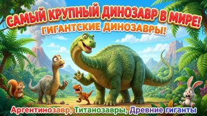 Самый крупный динозавр в мире | Гигантские динозавры, аргентинозавр, титаноzавры, древние гиганты