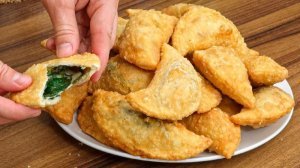 ПОЧЕМУ я не готовил так раньше?! 🥟🌿 Мини-чебуреки со шпинатом, которые съели за минуту!