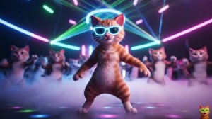 Кошачий танец (feat щенок) - Электро поп | Мяу бит. Песни 🐱🎶 для детей. Мультик для детей
