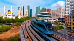 Долгожданные беспилотные поезда LRT запускают в Астане