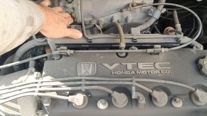 Z991 Двигатель Honda Odyssey RA3-1130721 F23A — работа двигателя