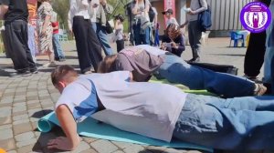 9 мая в Парке Гагарина состоялась Всероссийская молодежно-спортивная акция «Рекорд Победы»