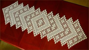 Филейная салфетка крючком. Часть 3.