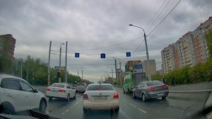 Поездка на автомобиле по Тюмени до ТРЦ «Кристалл» и в посёлок Боровский