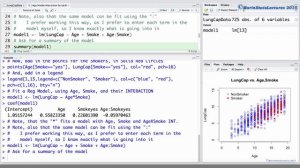 Multiple Linear Regression with Interaction in R ｜ R Tutorial 5.9 ｜ MarinStatsLectures