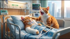 Мама-кошка рыдает у постели больного 😢 Котенок борется за свою жизнь 🐾💔 Трогательная история