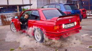 Уникальная BMW E30. 6 передач назад и 1 вперед!