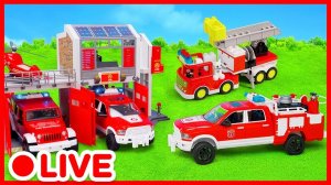 🚒 Пожарная машина в спасательной миссии 🔥 Детские игрушечные машинки