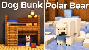 3 простых домика для питомцев в Minecraft