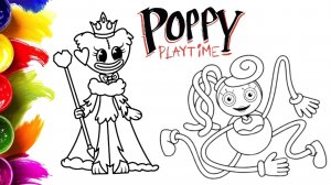 Раскрашиваем Кисси Мисси Королеву и Мамочку Длинные Ноги 🎨 Poppy Playtime