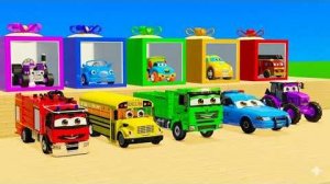 Это магия 😱 Цветная вода изменила все машинки! 🚜🚒 Мультики про машинки