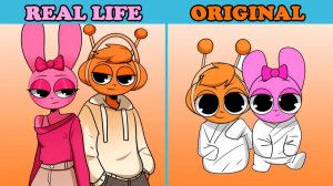 ЭВОЛЮЦИЯ СПРУНКИ ОРЕН И ПИНКИ 🩷🧡 | РЕАЛЬНАЯ ЖИЗНЬ ПРОТИВ ОРИГИНАЛА