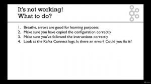 001 It's not working! What to do