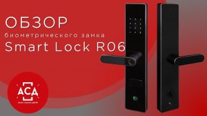 Биометрический замок Smart lock R06 с нажимной ручкой