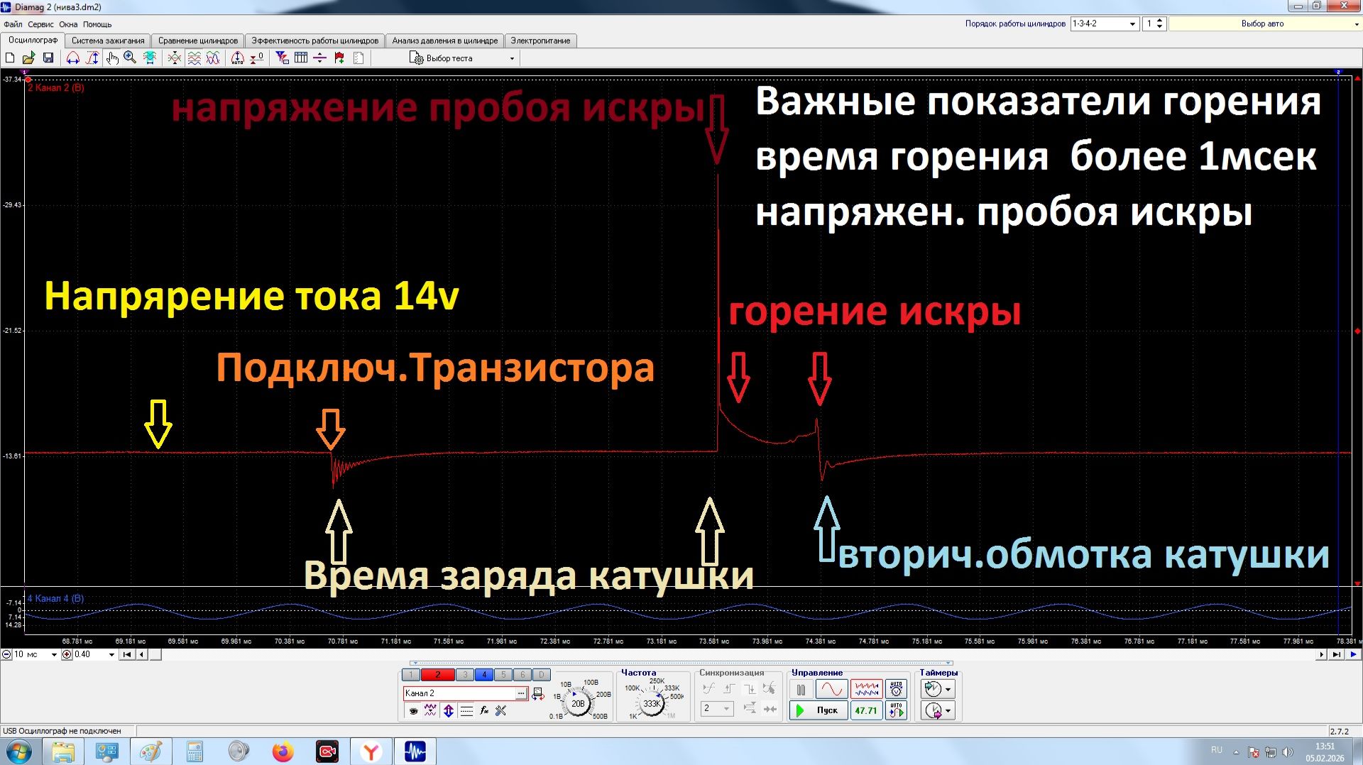 Нет ошибки нет неисправности. Диагностика осциллографом. смотреть онлайн