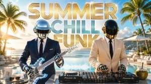 DAFT PUNK INSPIRED CHILL FUNK – Poolside Sunset Groove 🌴✨ Tropical Disco & Luxury Beach Vibes