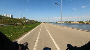 Нижний Новгород, Нижне-волжская набережная - набережная гребного канала, на велосипеде
