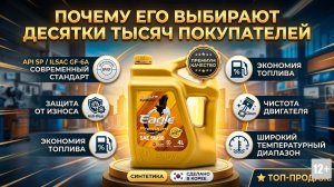 Второе место по продажам среди ВСЕХ масел - Eagle Premium 5w-30 API SP #anton_mygt