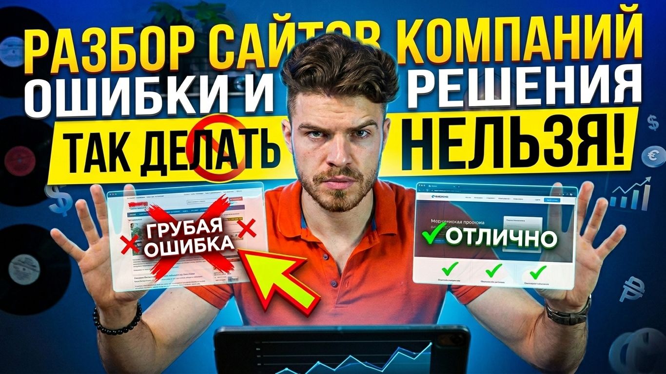 Разбор сайтов компаний: ошибки, которые убивают продажи