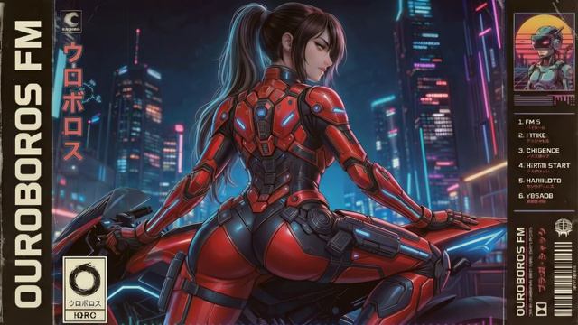 BIKER GIRL — Night Road ｜ Synthwave, Cyberpunk, Retrowave, Futurewave