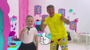 Nastya and series about school and responsibility