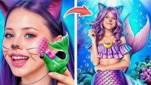 Мисс Циркуль vs Мисс Делайт vs Catnap! Экстремальное преображение! Как стать русалкой.
