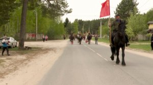 Конный строй в «Бессмертном полку»: как в Ласковском прошёл «Галоп Победы»