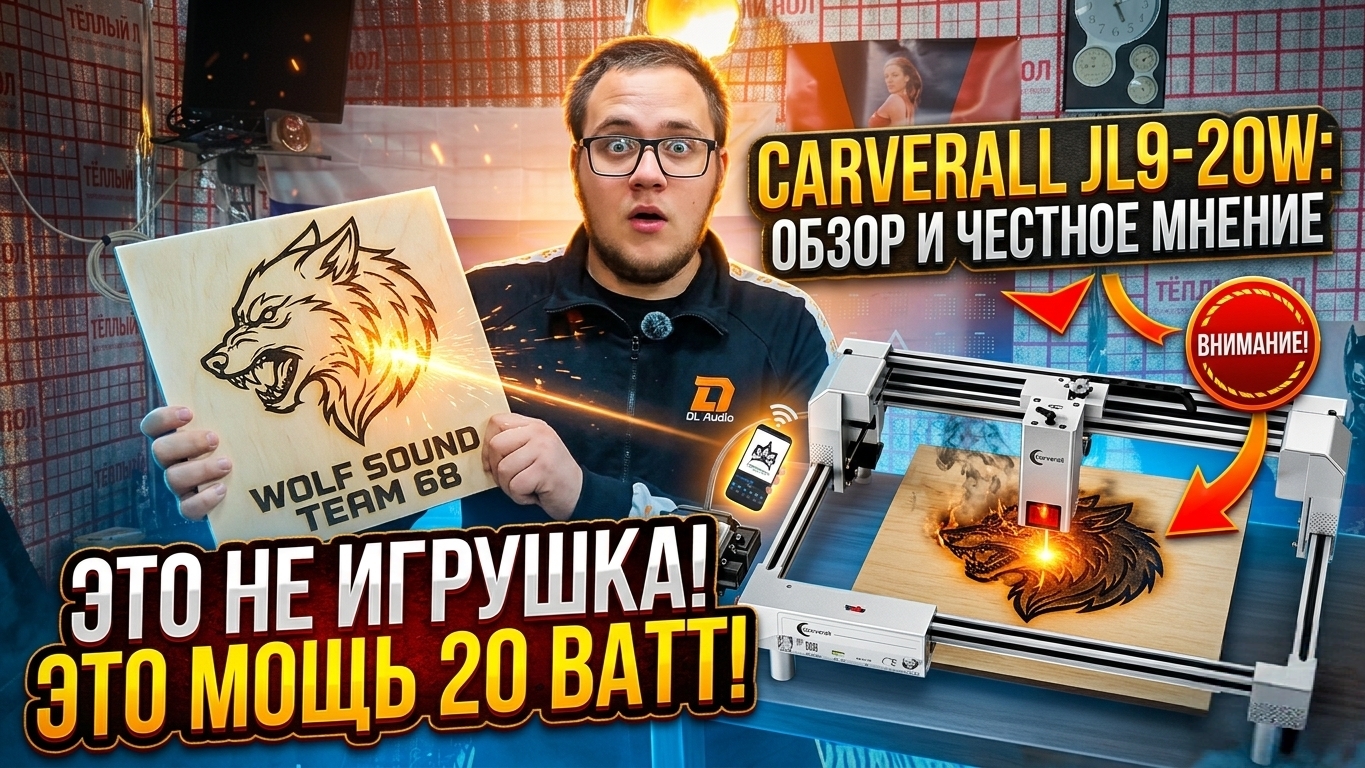 ОБЗОР И ТЕСТ ГРАВИРОВАЛЬНОГО СТАНКА CARVERALL JL9 - 20W ЛАЗЕРНЫЙ ГРАВИРОВАЛЬНЫЙ СТАНОК
