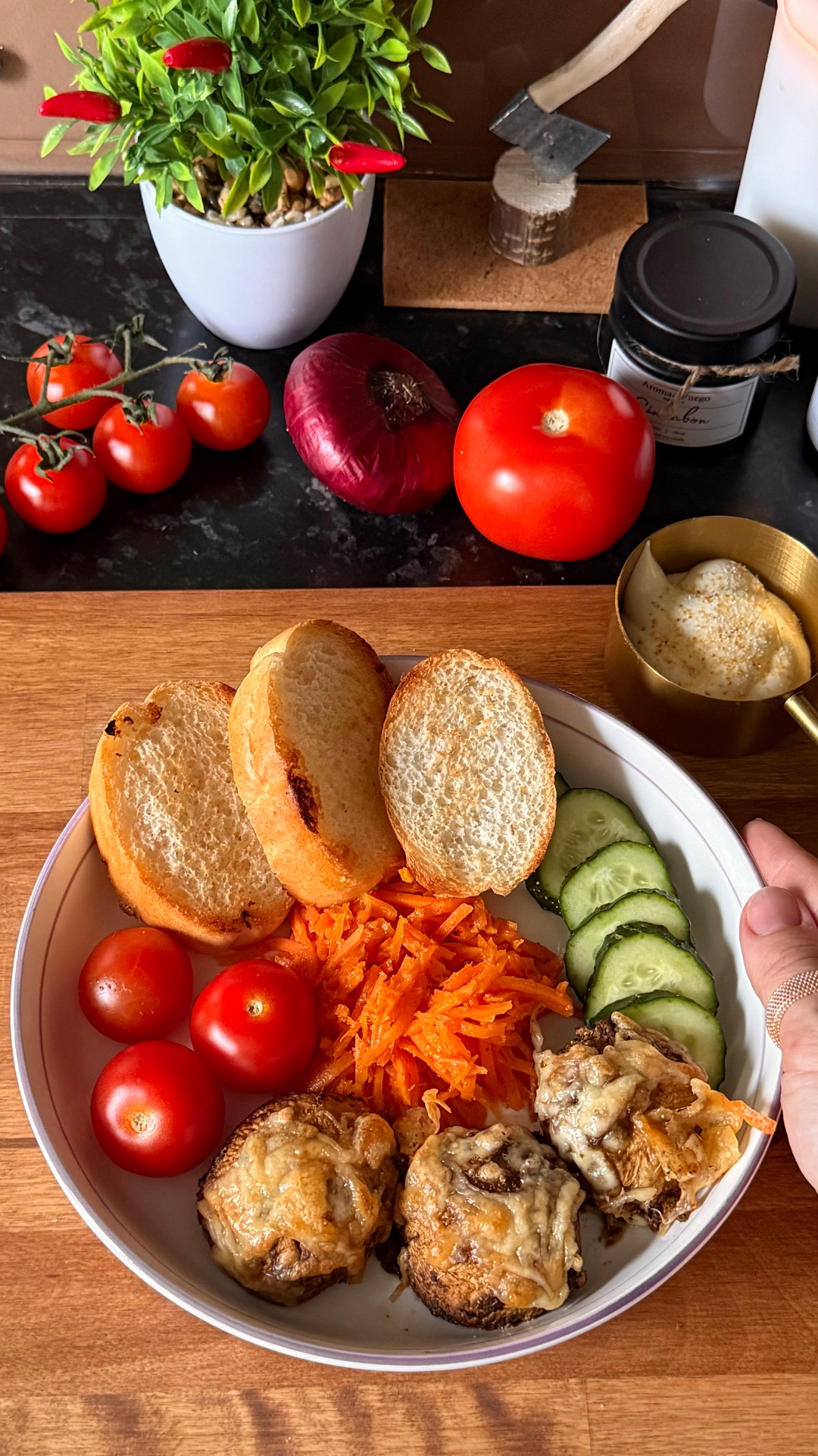 Закуска «Шампиньоны под вуалью» 🍄🟫 🧀