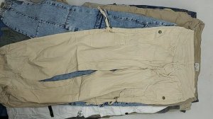 40012 Штаны мужские карго, 18пак, pantaloni cargo, секонд (extra) оптом