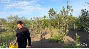 Николай меняет фильтр в скважине.Что у нас на огороде.
