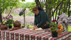 Мясо на дровах и хлеба в тандыре  Азербайджанская Кухня Деревенская Кухня  Рецепты