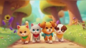 ✅Мультфильм для Детей «Котята и Кутя и их дружба» 🐱🐶