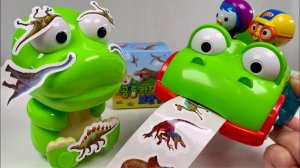 Играем в детский набор для создания наклеек! Распаковка и Обзор ярких игрушек! Видео для детей!