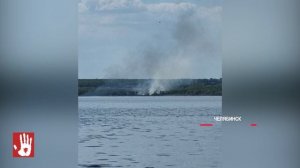 На базе отдыха «Курочкино» пожар! Огнем охватило деревянную беседку