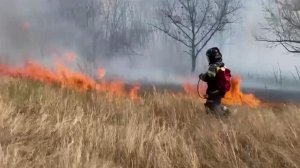 В Хабаровском крае борются с природными пожарами, на Урале - аномальный снегопад.