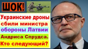 Украинские дроны сбили министра обороны Латвии Андриса Спрудса. Кто следующий?