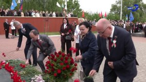 С праздником, Мозырщина! С Днем Великой Победы! Митинг на Кургане Славы