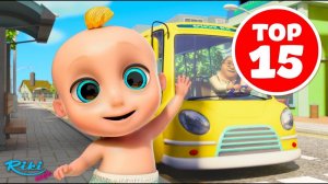 Колеса на автобусе # The Wheels on the Bus - Songs for Children # LooLoo Kids TOP 15