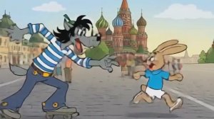 Ну погоди! Заец и Волк на красной площади
