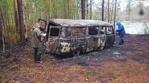 Трое рыбаков сгорели в автомобиле в Кондинском районе