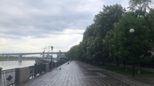 Ранее утро на набережной Ростова-на-Дону